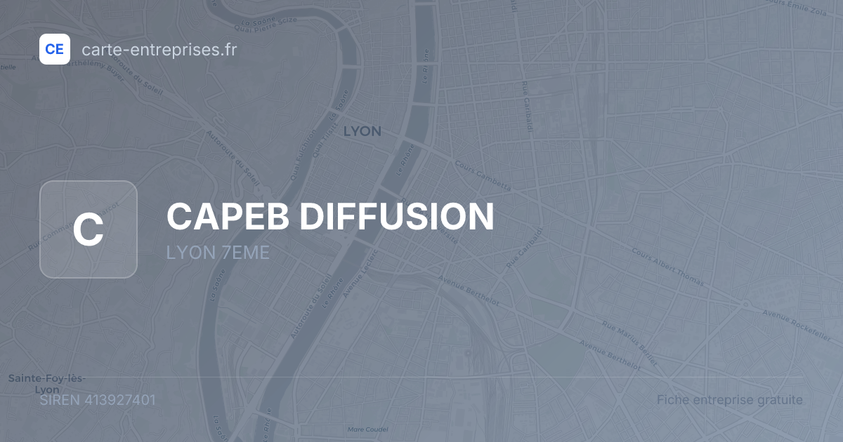 CAPEB DIFFUSION — 413927401 — fiche entreprise
