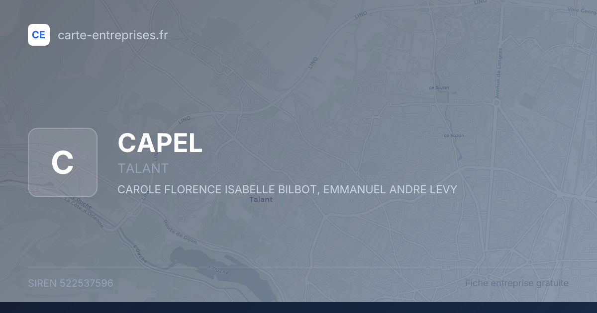 CAPEL — 522537596 — fiche entreprise