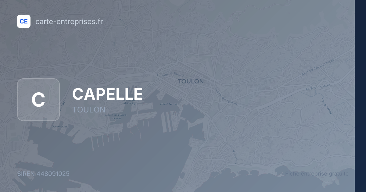 CAPELLE — 448091025 — fiche entreprise