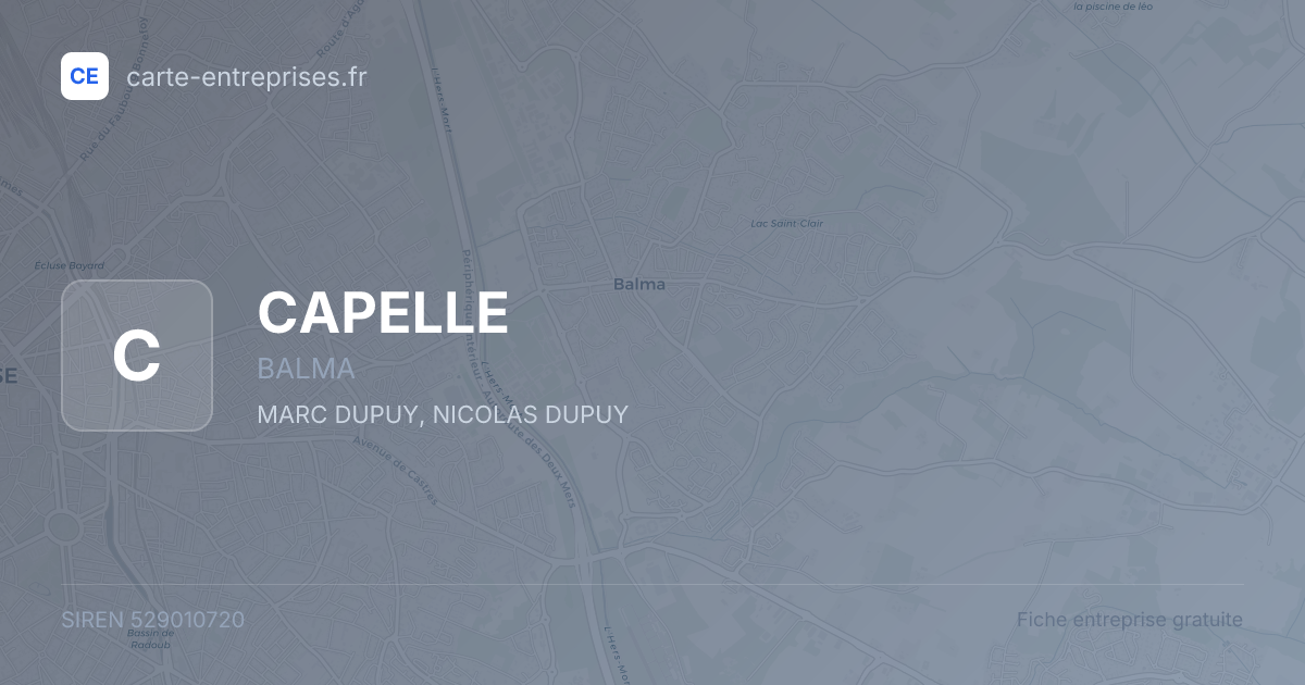 CAPELLE — 529010720 — fiche entreprise