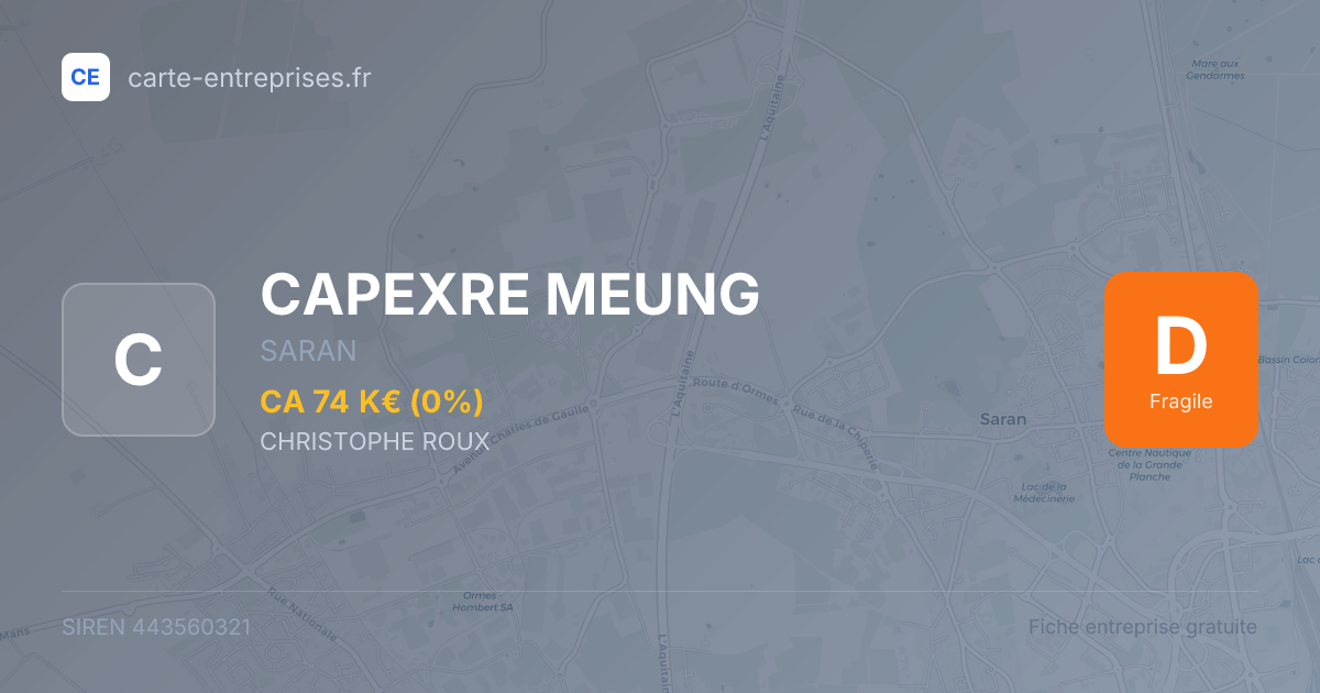 CAPEXRE MEUNG — 443560321 — fiche entreprise