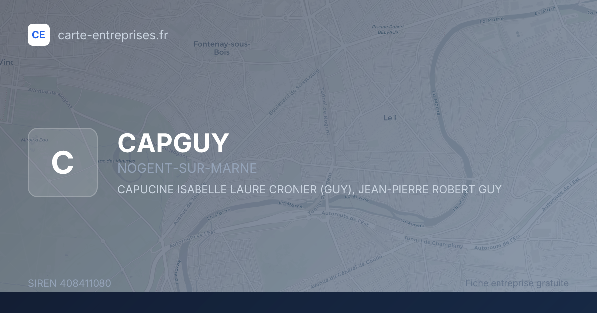 CAPGUY — 408411080 — fiche entreprise