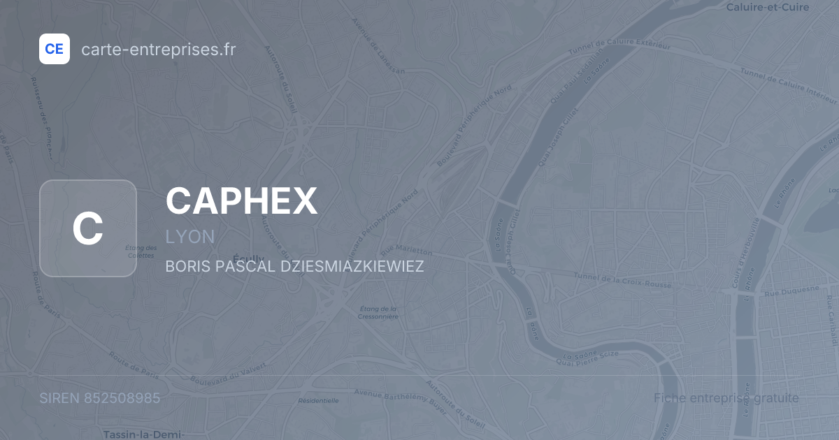 CAPHEX — 852508985 — fiche entreprise
