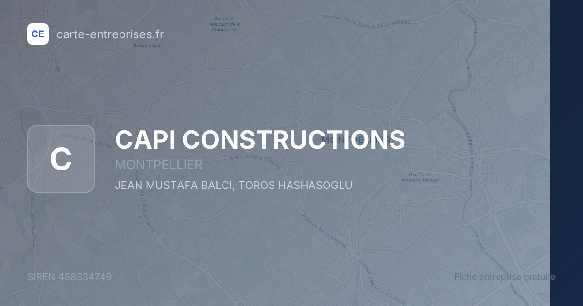 CAPI CONSTRUCTIONS — 488334749 — fiche entreprise