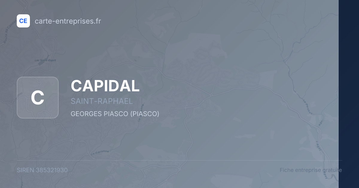 CAPIDAL — 385321930 — fiche entreprise