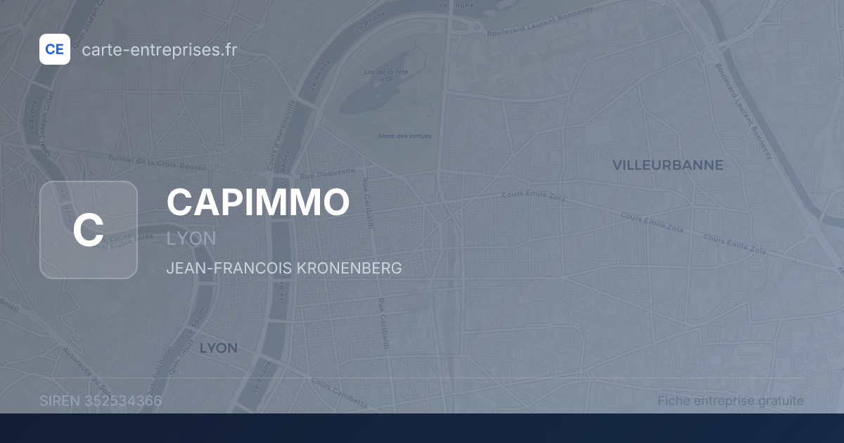 CAPIMMO — 352534366 — fiche entreprise