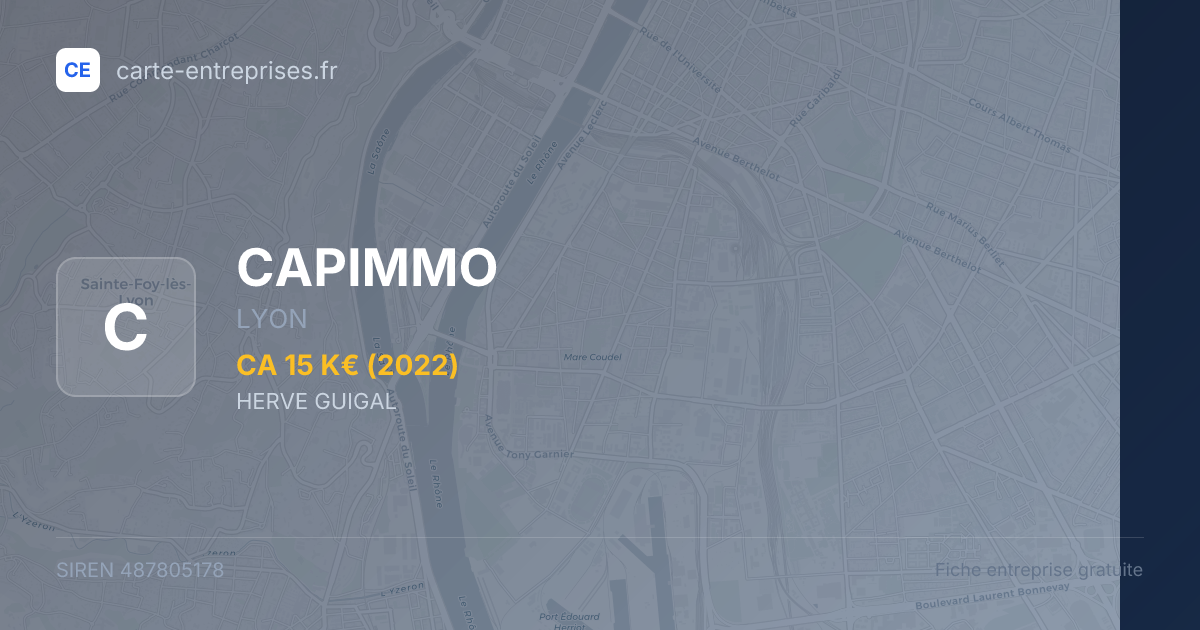 CAPIMMO — 487805178 — fiche entreprise