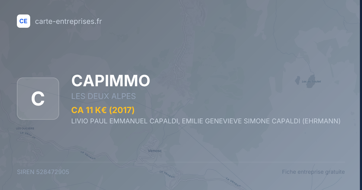 CAPIMMO — 528472905 — fiche entreprise