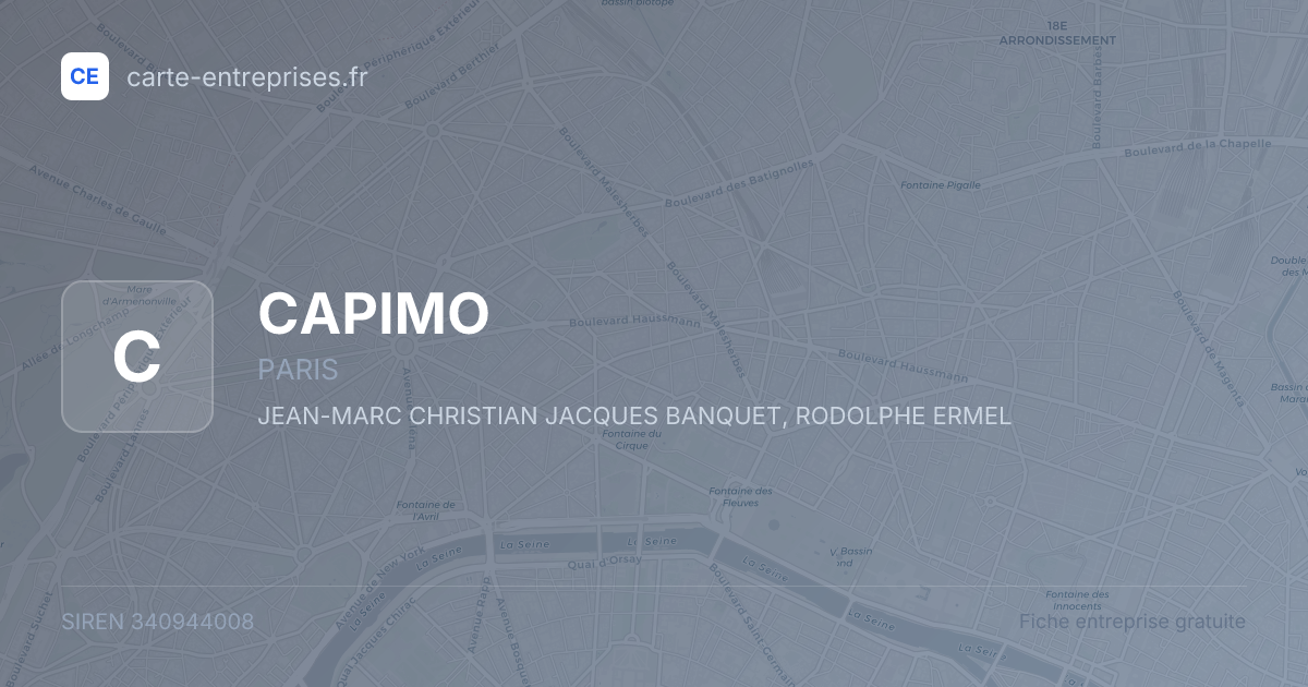 CAPIMO — 340944008 — fiche entreprise
