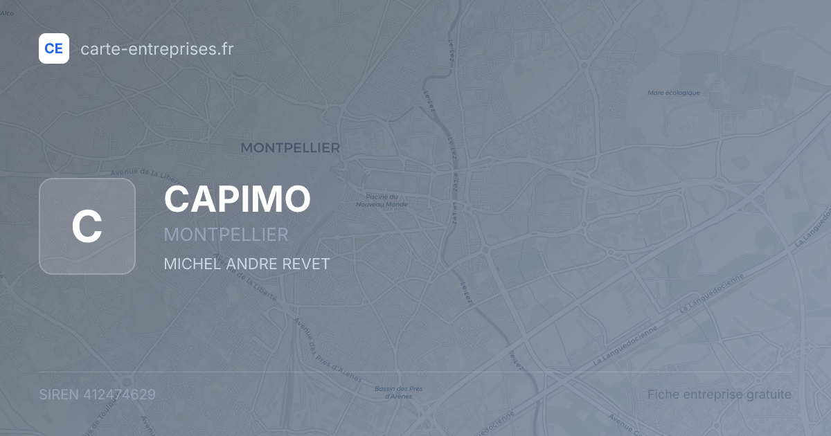 CAPIMO — 412474629 — fiche entreprise