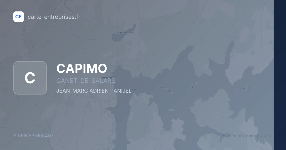 CAPIMO — 535105407 — fiche entreprise