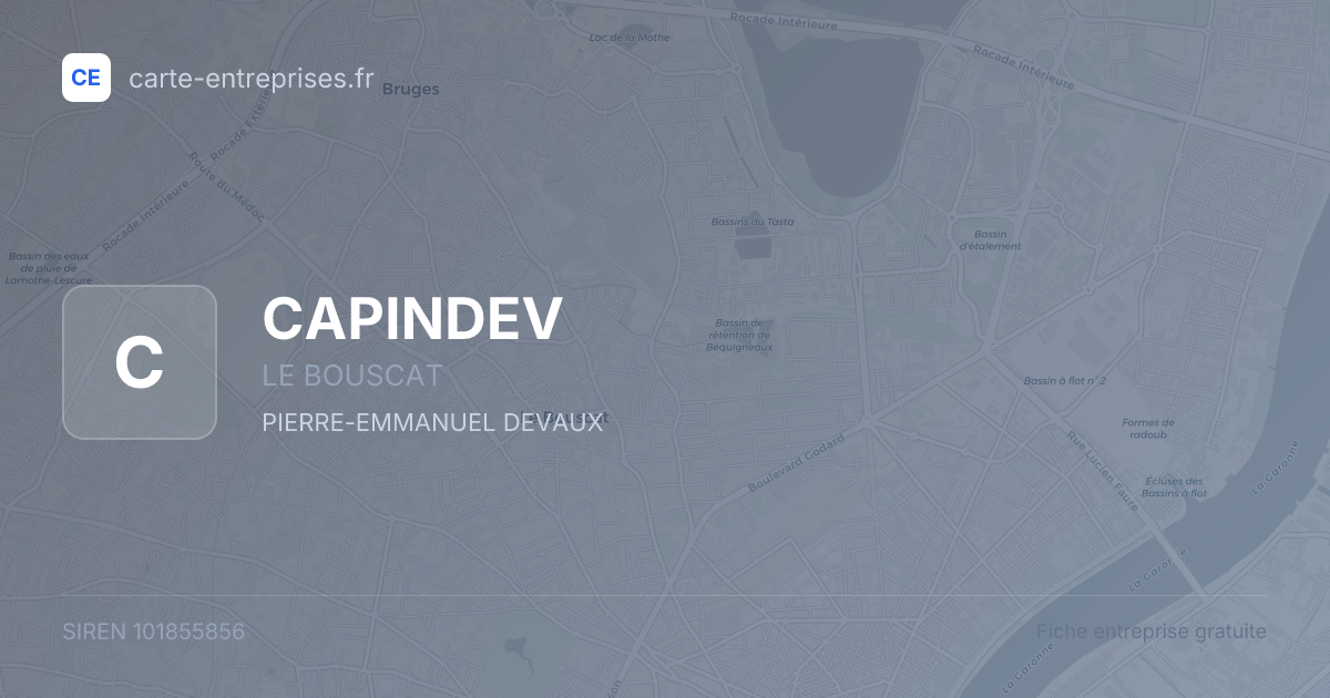 CAPINDEV — 101855856 — fiche entreprise