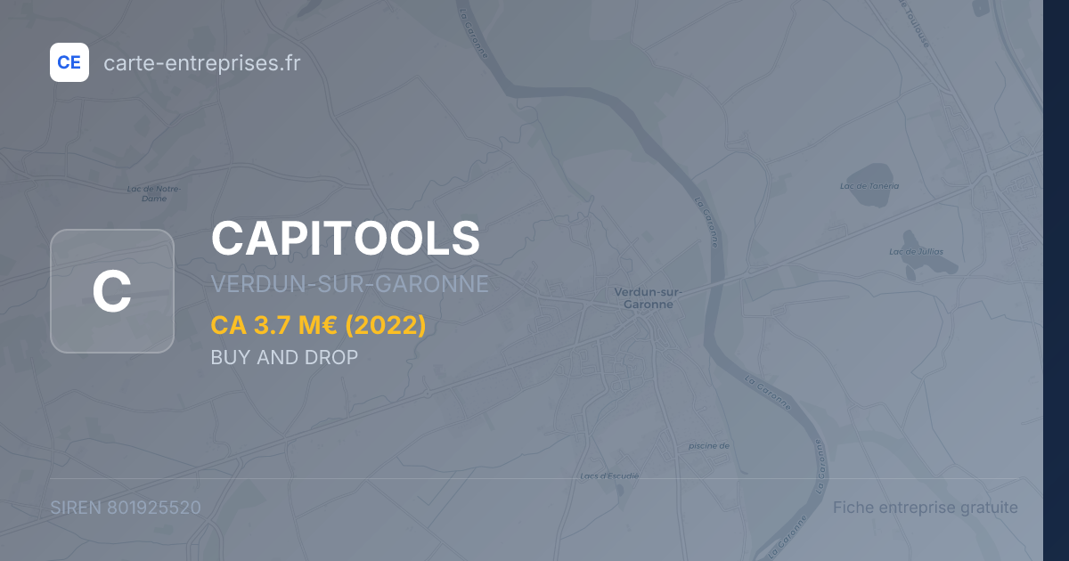 CAPITOOLS — 801925520 — fiche entreprise