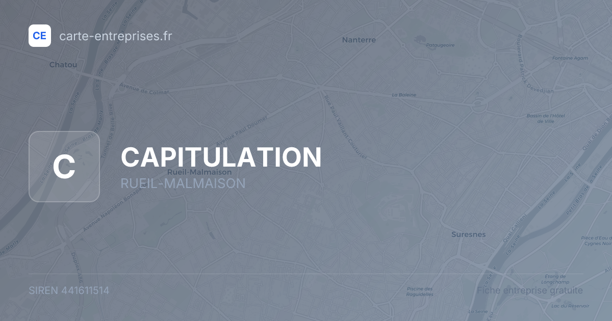 CAPITULATION — 441611514 — fiche entreprise