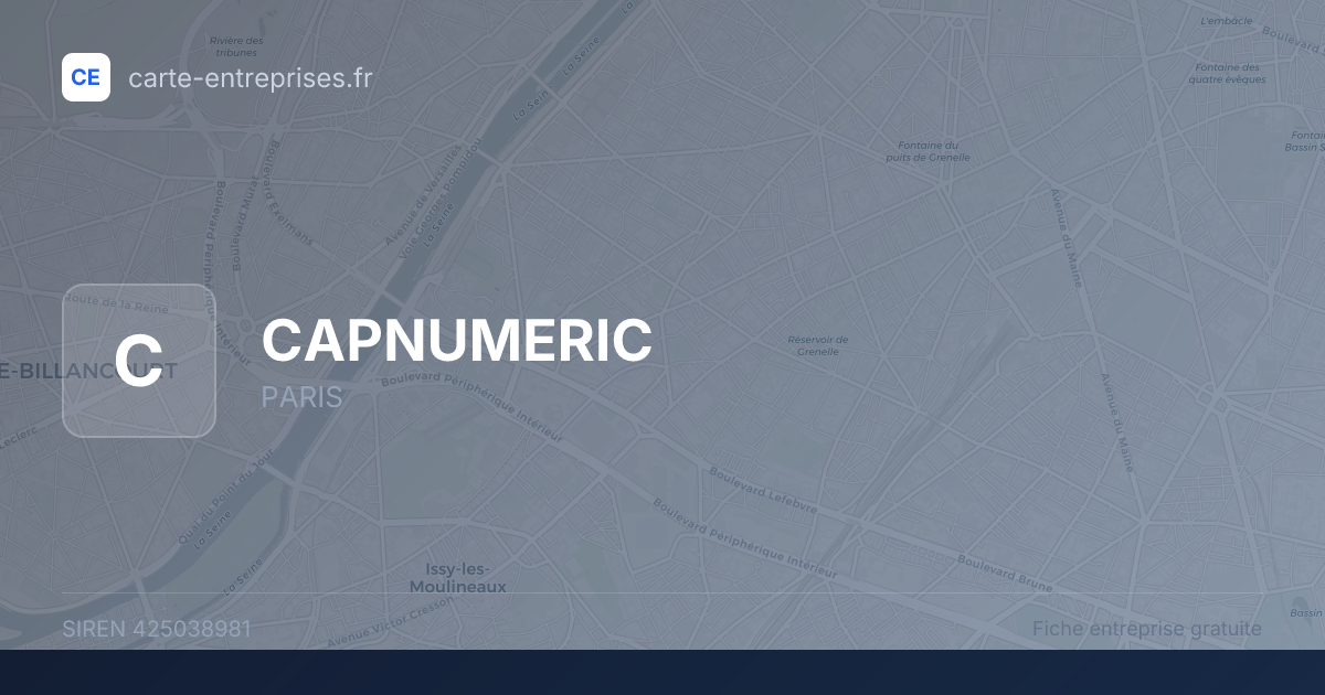 CAPNUMERIC — 425038981 — fiche entreprise