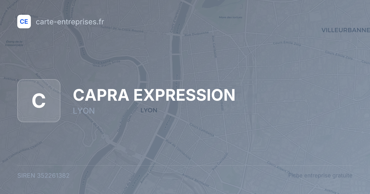 CAPRA EXPRESSION — 352261382 — fiche entreprise