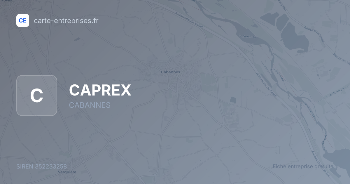 CAPREX — 352233258 — fiche entreprise