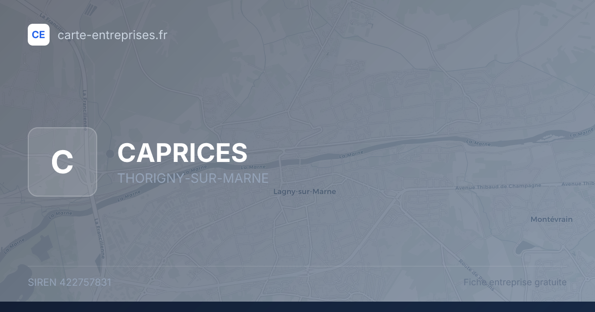 CAPRICES — 422757831 — fiche entreprise