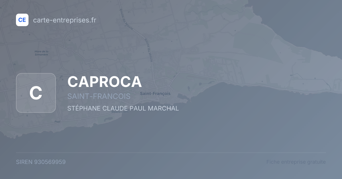 CAPROCA — 930569959 — fiche entreprise