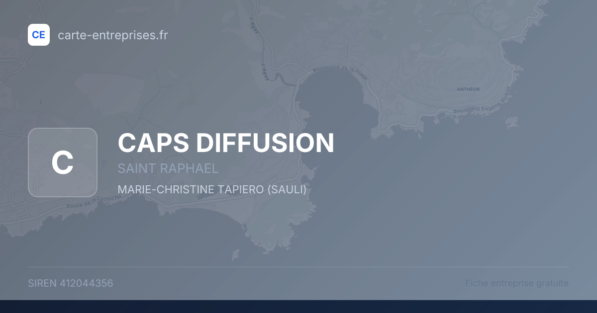 CAPS DIFFUSION — 412044356 — fiche entreprise