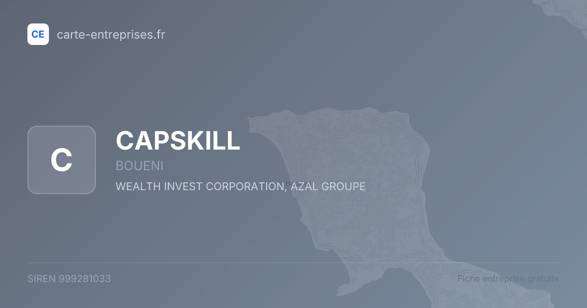 CAPSKILL — 999281033 — fiche entreprise