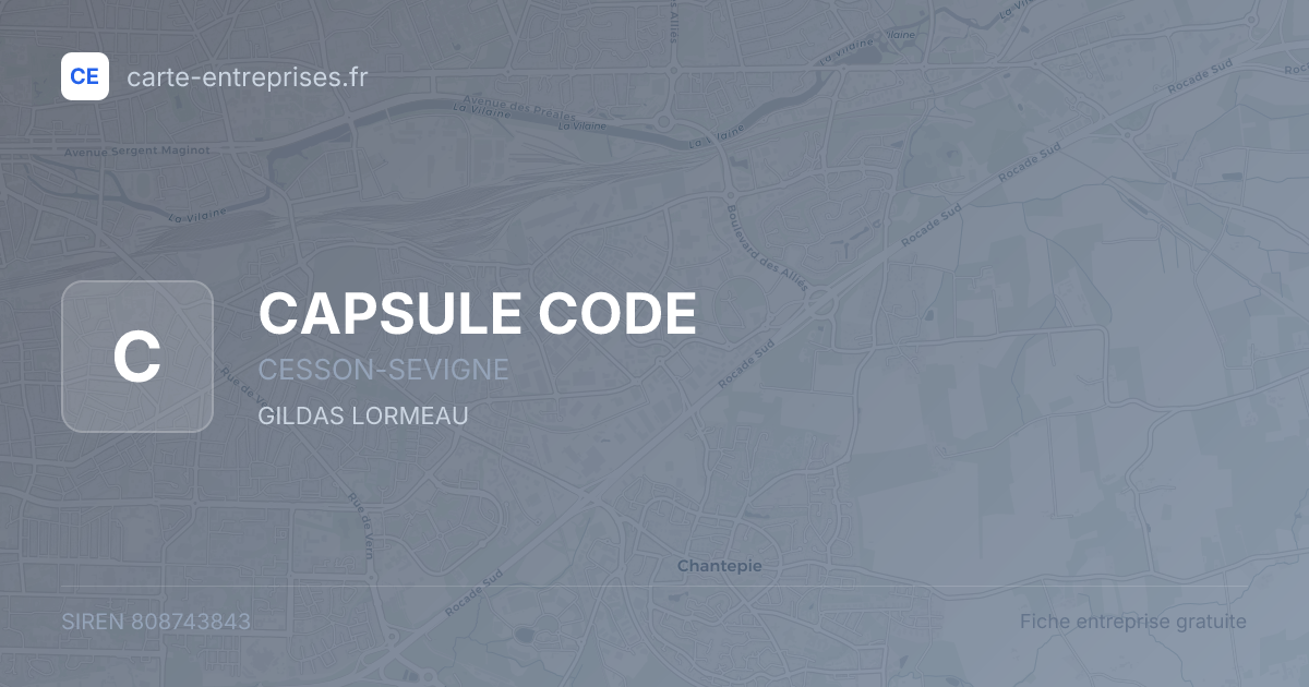CAPSULE CODE — 808743843 — fiche entreprise