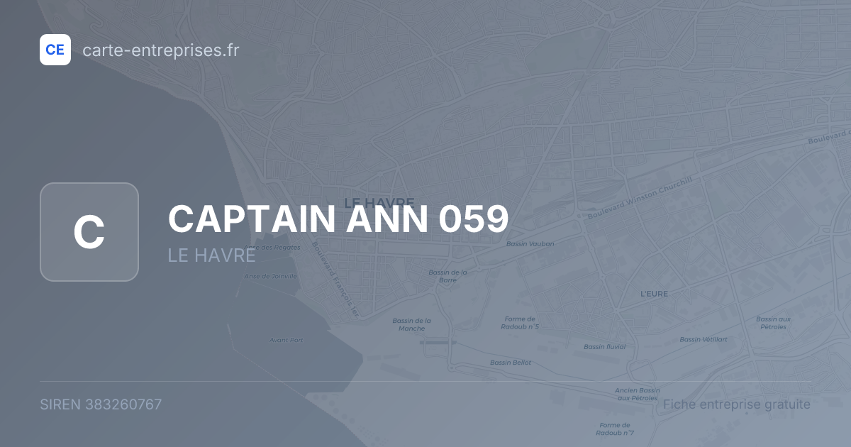 CAPTAIN ANN 059 — 383260767 — fiche entreprise