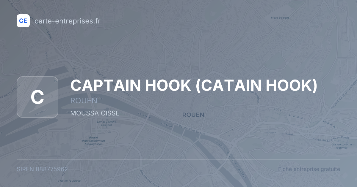 CAPTAIN HOOK (CATAIN HOOK) — 888775962 — fiche entreprise