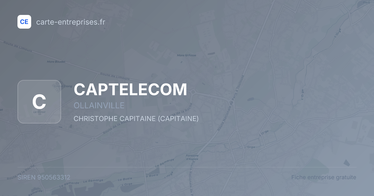 CAPTELECOM — 950563312 — fiche entreprise