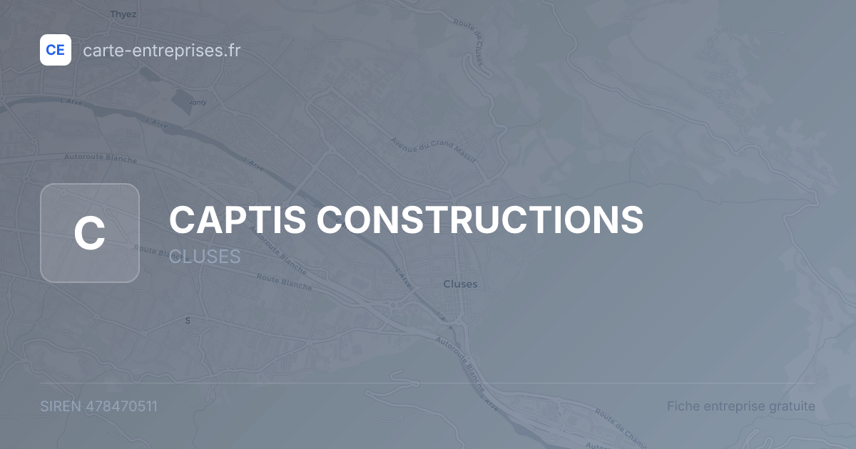 CAPTIS CONSTRUCTIONS — 478470511 — fiche entreprise