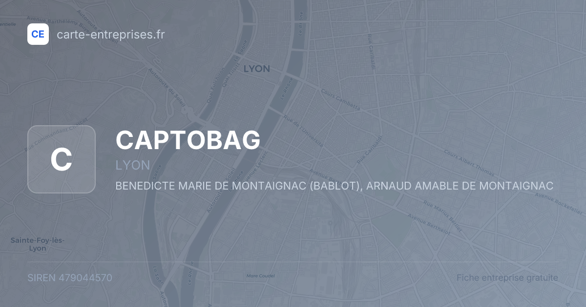 CAPTOBAG — 479044570 — fiche entreprise