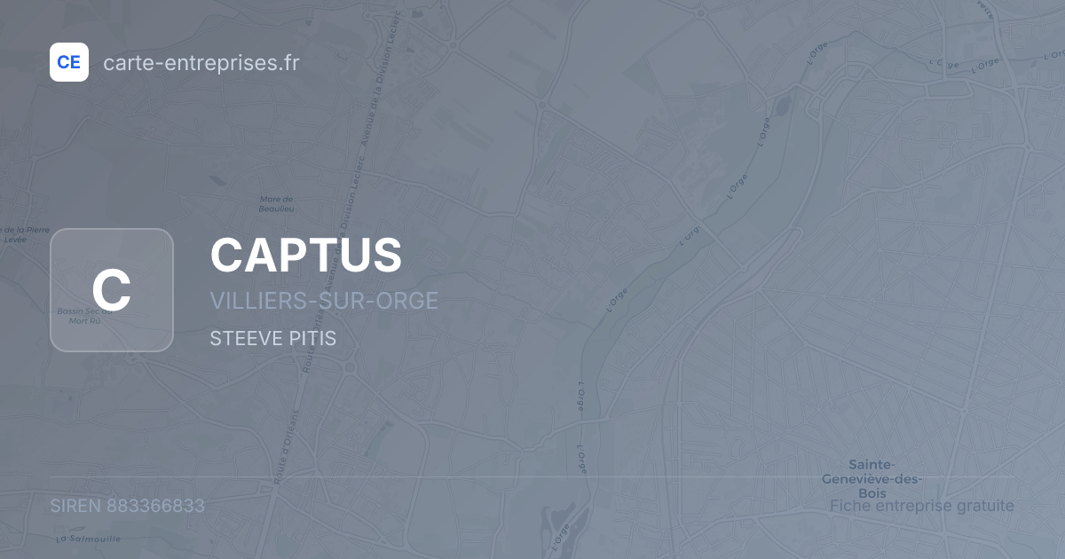 CAPTUS — 883366833 — fiche entreprise