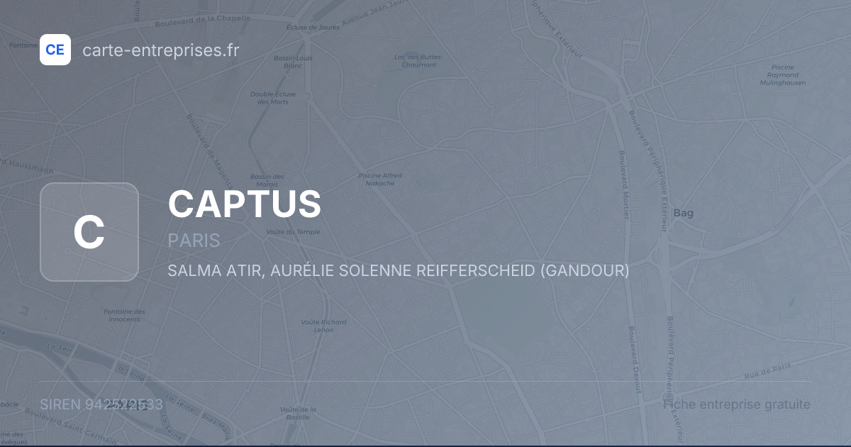 CAPTUS — 942522533 — fiche entreprise