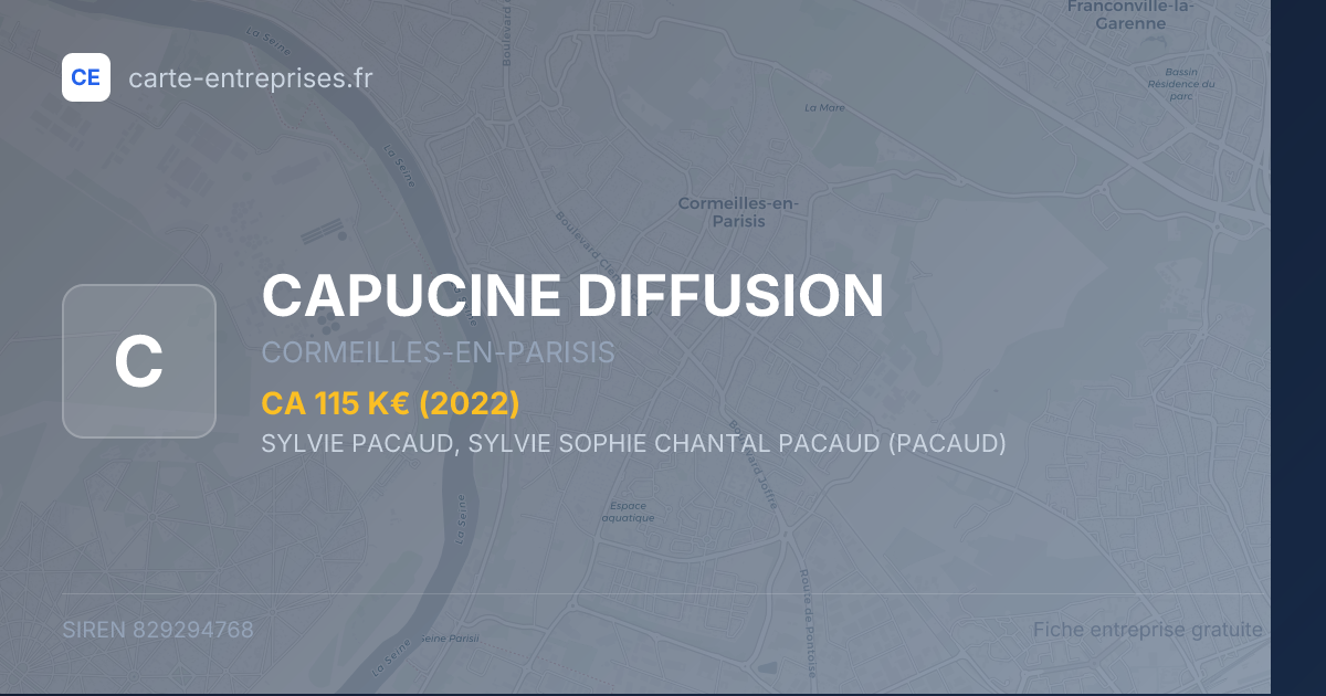CAPUCINE DIFFUSION — 829294768 — fiche entreprise