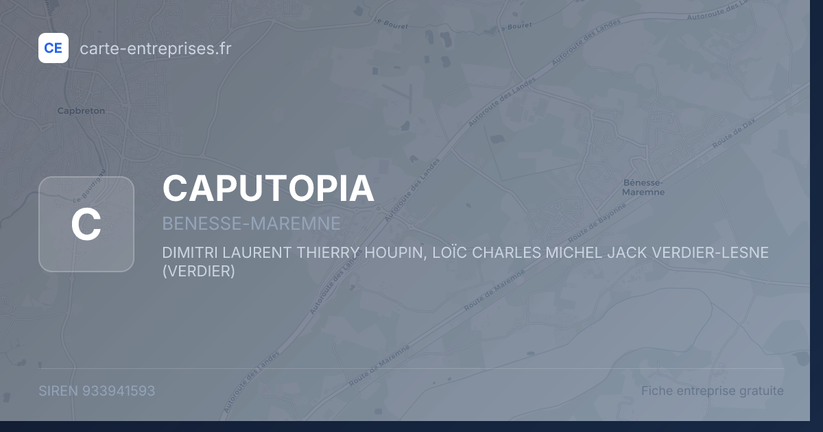 CAPUTOPIA — 933941593 — fiche entreprise