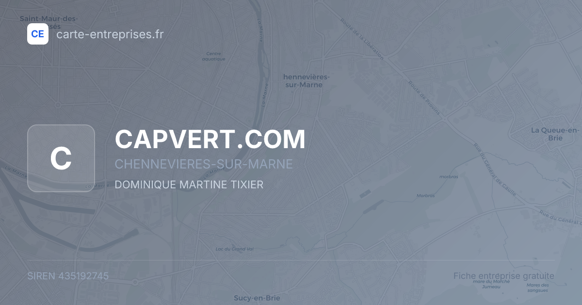 CAPVERT.COM — 435192745 — fiche entreprise