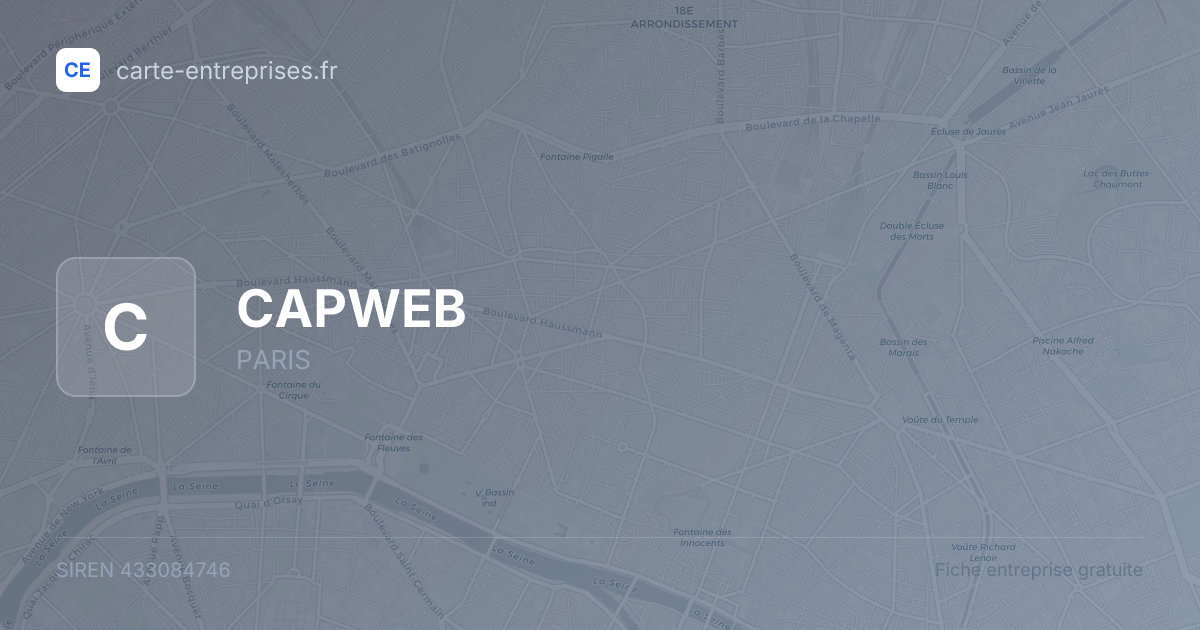 CAPWEB — 433084746 — fiche entreprise