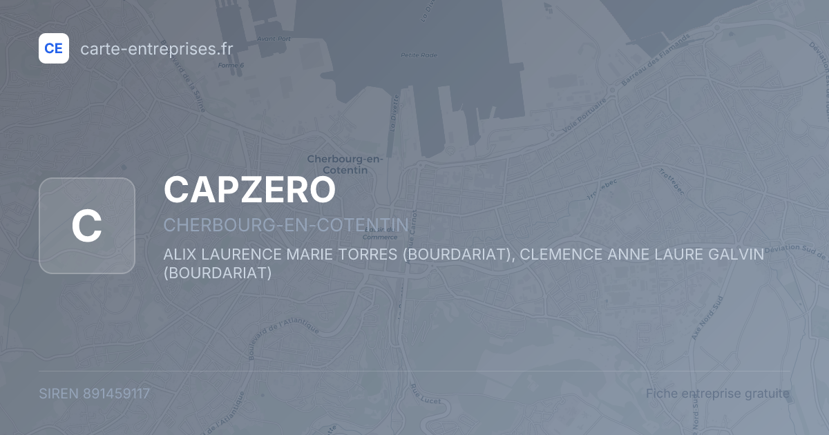 CAPZERO — 891459117 — fiche entreprise