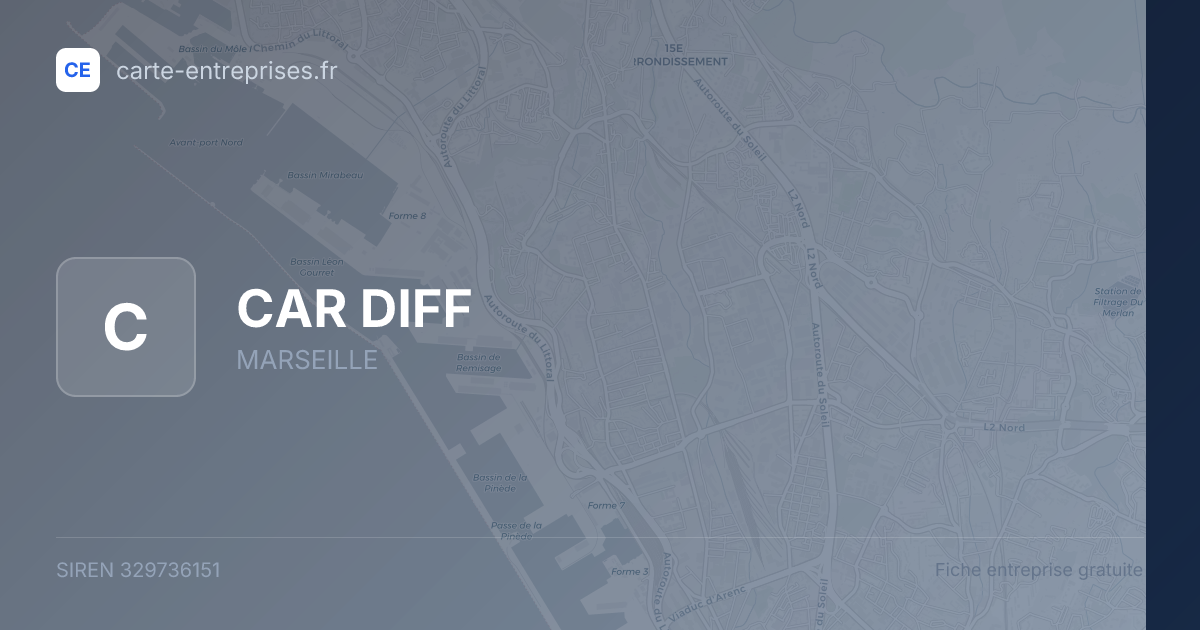 CAR DIFF — 329736151 — fiche entreprise