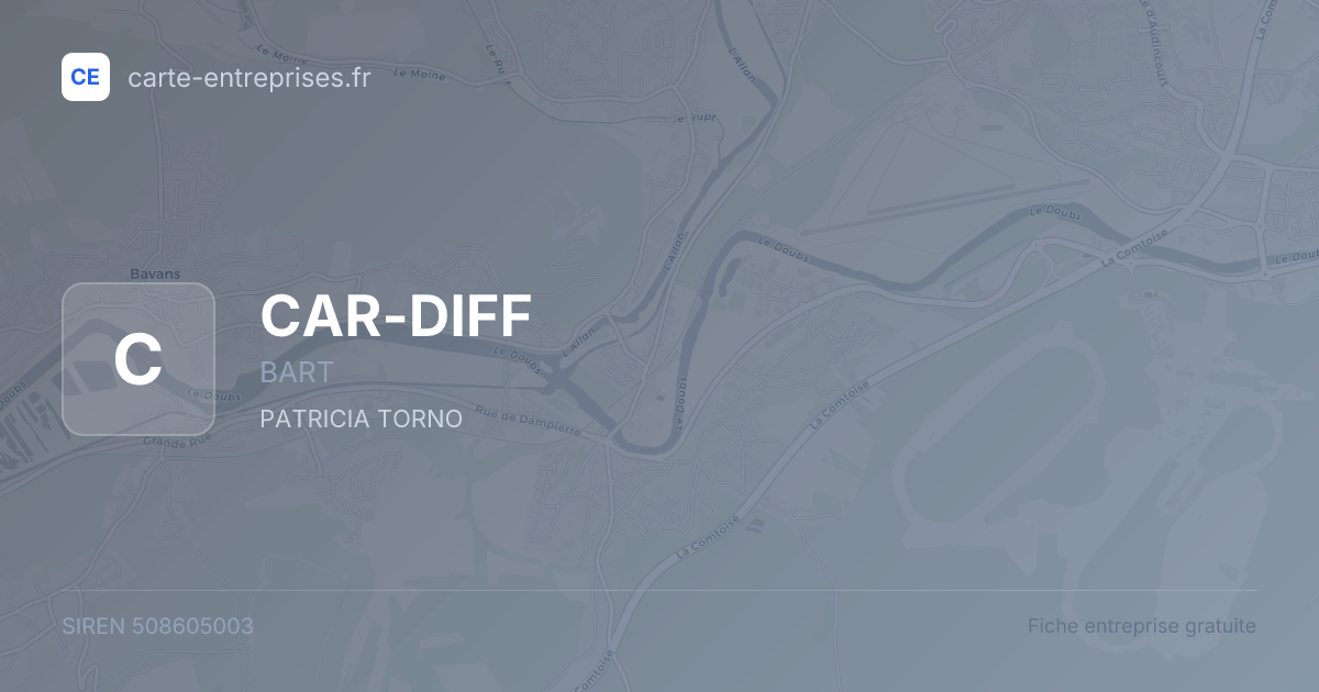 CAR-DIFF — 508605003 — fiche entreprise