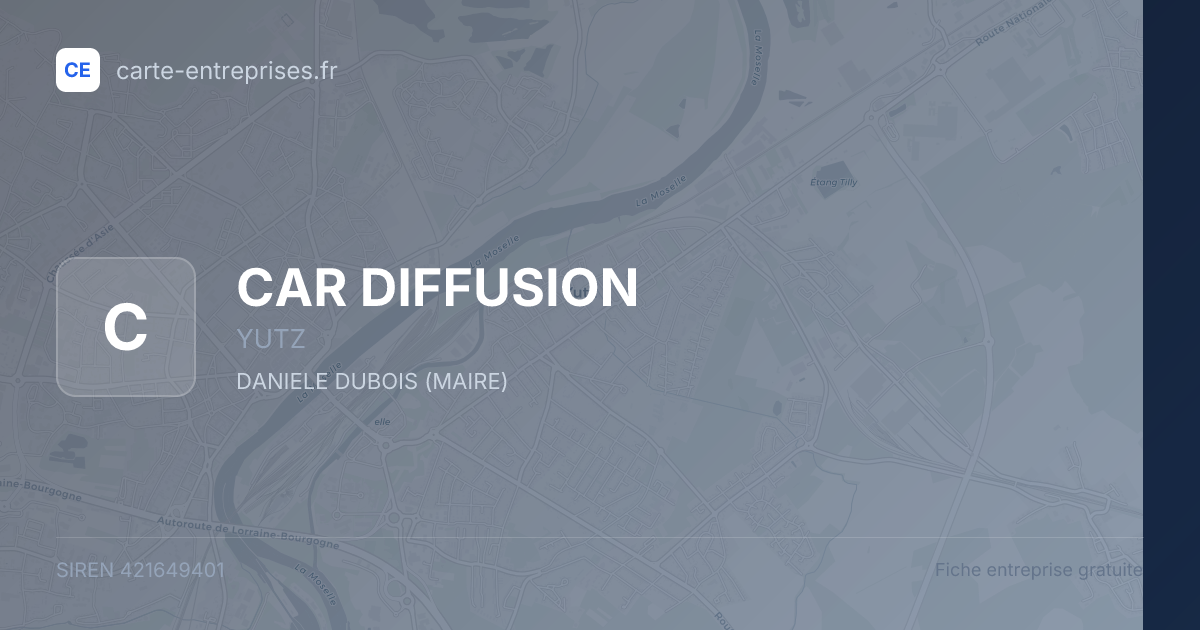 CAR DIFFUSION — 421649401 — fiche entreprise
