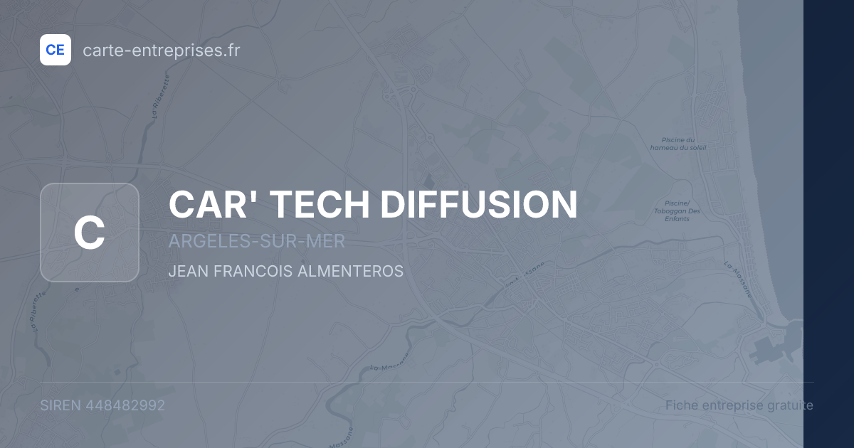 CAR' TECH DIFFUSION — 448482992 — fiche entreprise