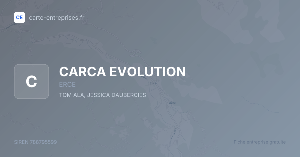 CARCA EVOLUTION — 788795599 — fiche entreprise
