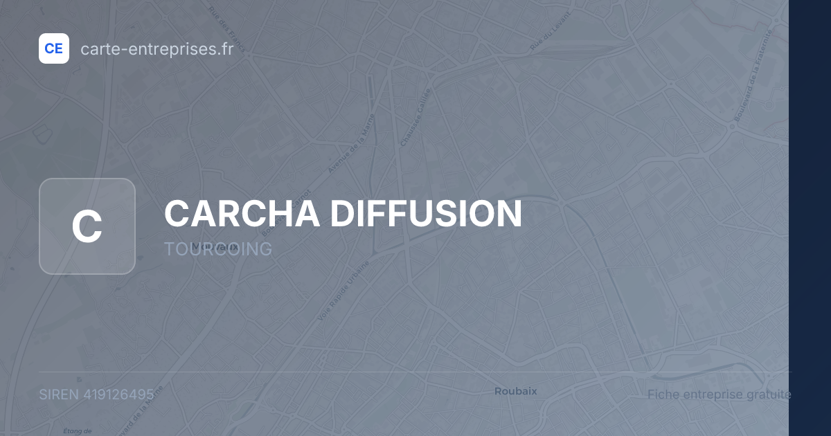 CARCHA DIFFUSION — 419126495 — fiche entreprise