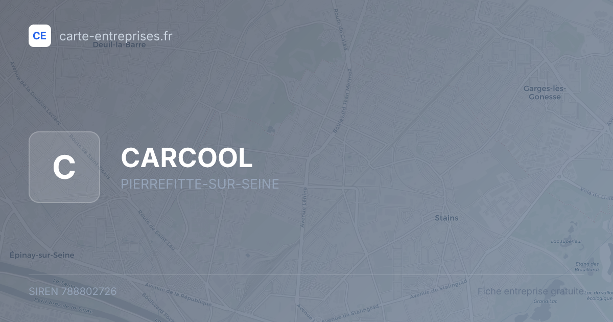 CARCOOL — 788802726 — fiche entreprise
