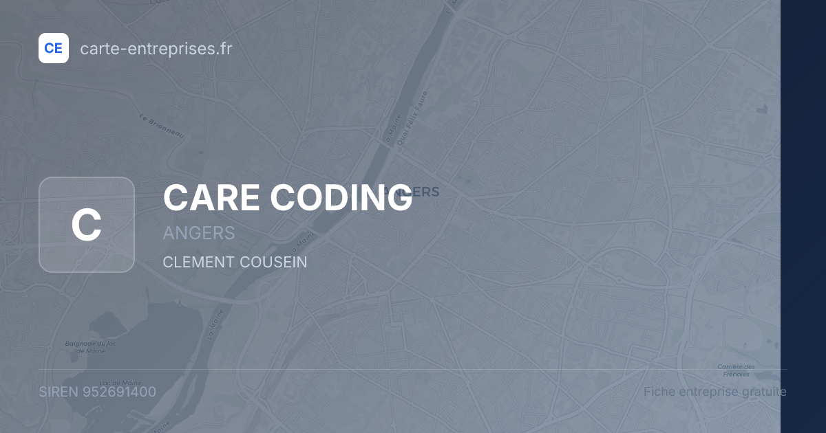 CARE CODING — 952691400 — fiche entreprise