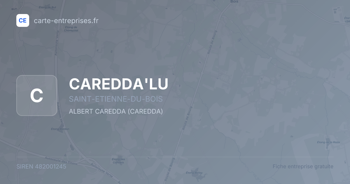CAREDDA'LU — 482001245 — fiche entreprise