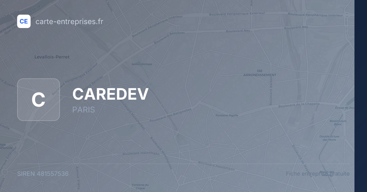 CAREDEV — 481557536 — fiche entreprise