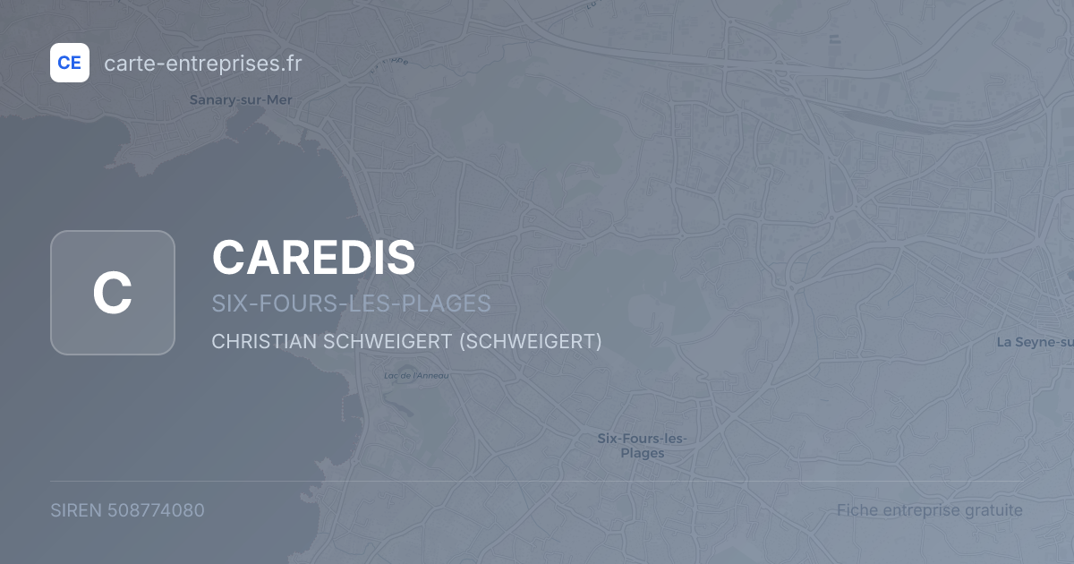 CAREDIS — 508774080 — fiche entreprise