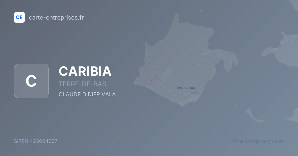 CARIBIA — 423664697 — fiche entreprise